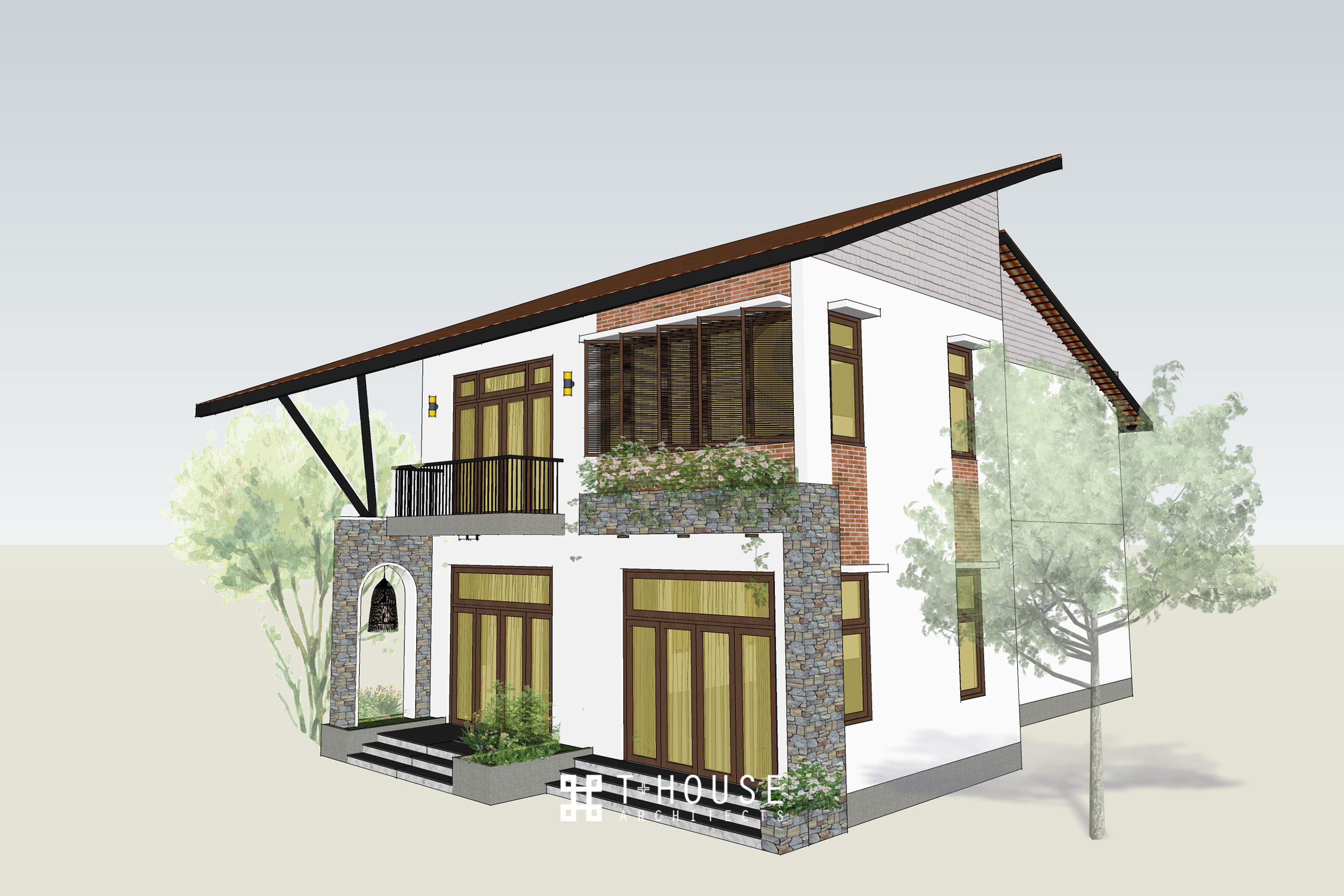 THIẾT KẾ BIỆT THỰ VƯỜN QUẢNG TRỊ